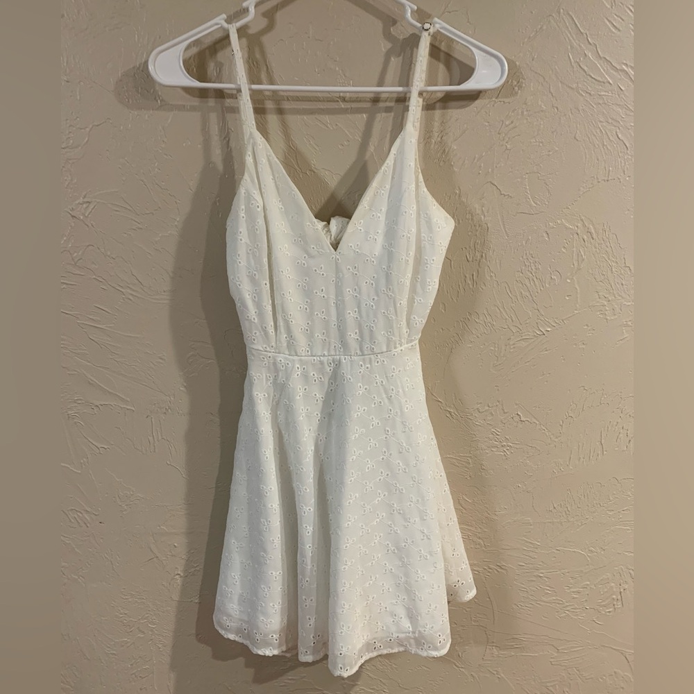 Windsor White Ruffled Dress